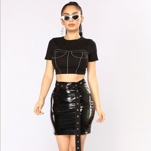 Fashion Nova Bustier Crop Top